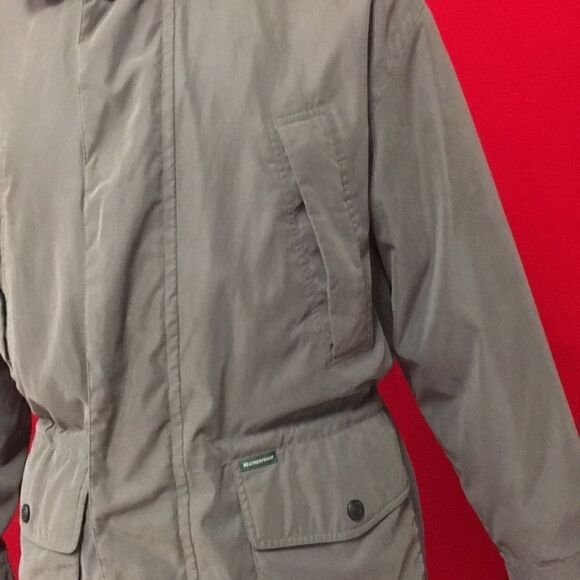 WEATHERPROOF Men’s Large Green Parka Wind Breaker Jacket by Weatherproof - Picture 4 of 8